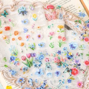 Tira de Stickers de Flores 10 pcs - Imagen 3