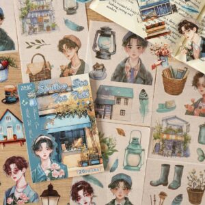 Libreta Mini de Stickers Vintage  20 Pcs - Imagen 4