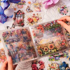 Libreta Mediana de  stickers de Flores y Mariposas - Imagen 4