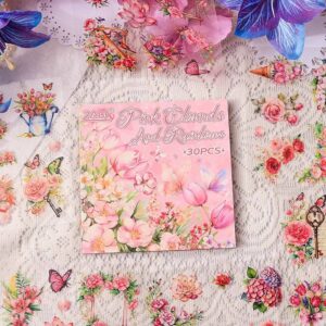 Libreta Mediana de  stickers de Flores y Mariposas - Imagen 3