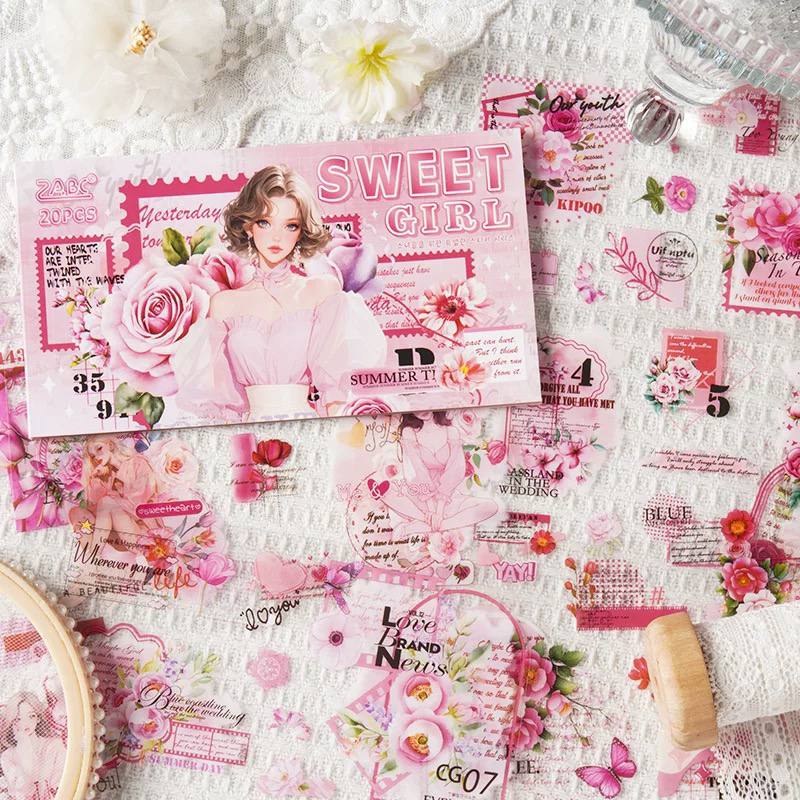 Stickers Girls Flores Vintage 5 Stickers Girls Flores Vintage - Imagen 5