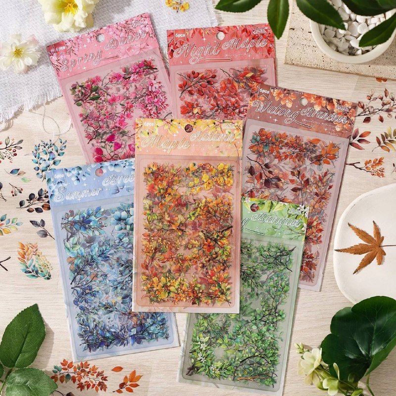 Stickers de Hojas y Plantas 1 Stickers de Hojas y Plantas