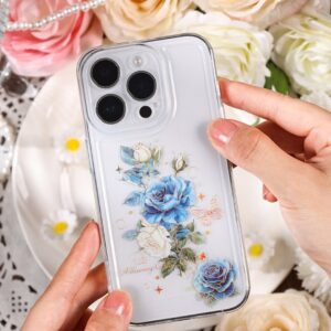 Stickers Transparentes de Flores 4 pcs