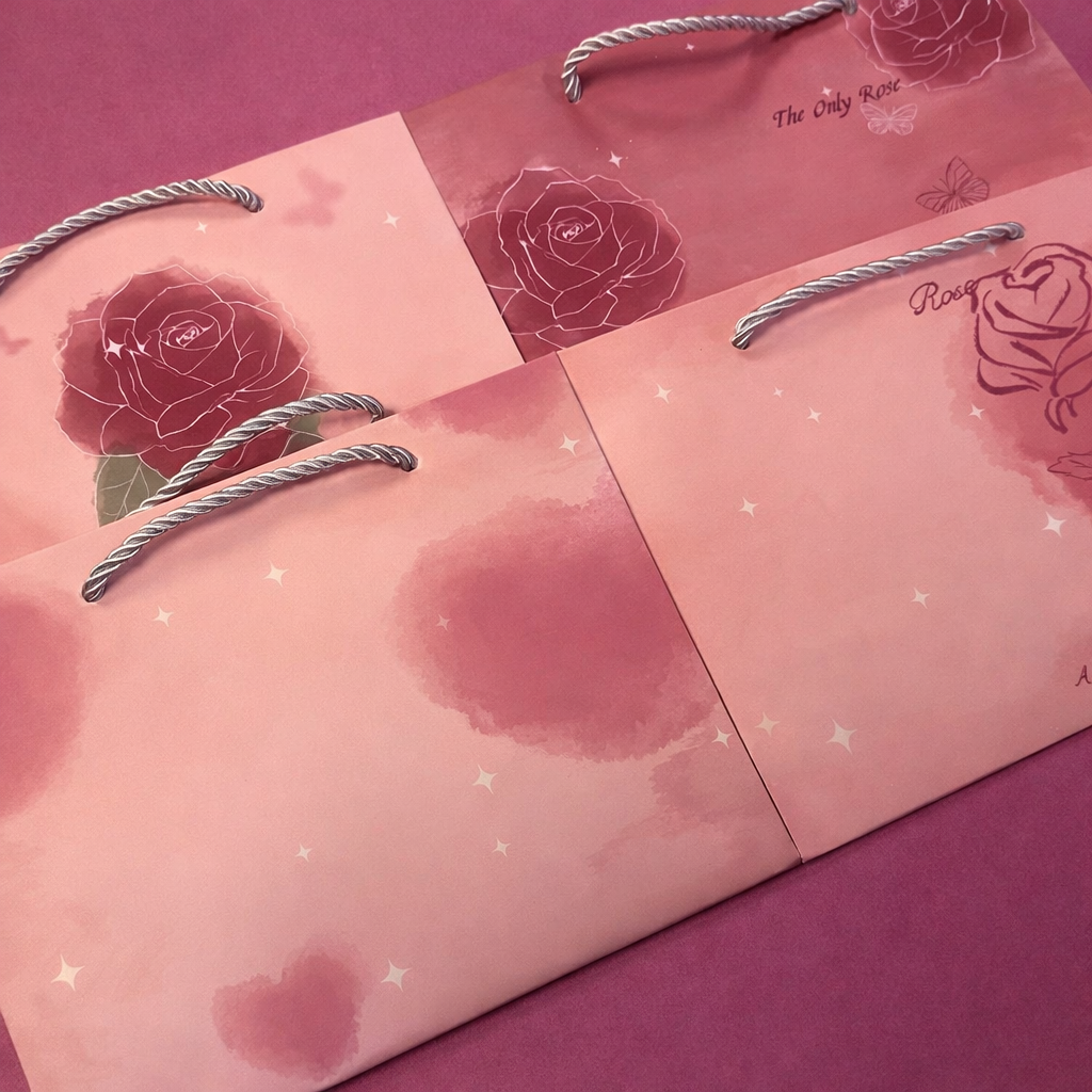 Bolsa de Regalo Pequeña Rosada de Flores 5 Bolsa de Regalo Pequeña Rosada de Flores - Imagen 5