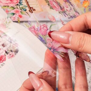 Libreta Mediana de  stickers de Flores y Mariposas