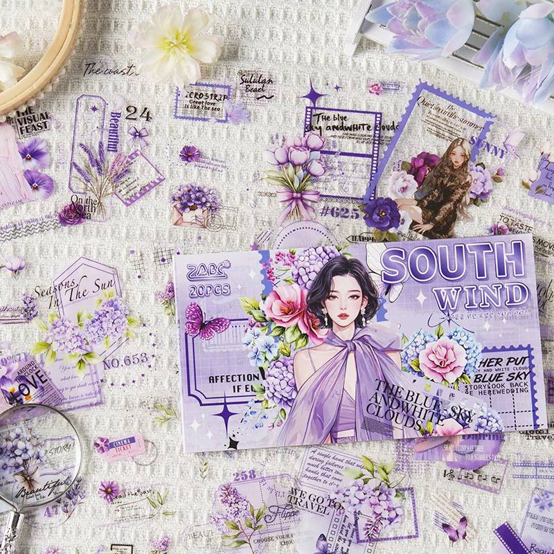 Stickers Girls Flores Vintage 2 Stickers Girls Flores Vintage - Imagen 2