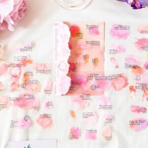 Stickers en Inglés con Manchas de Pintura