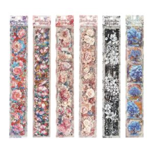 Tira de Stickers Largos de Flores