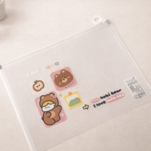Bolsa con Cremallera Kawaii Conejo y Oso - Imagen 4