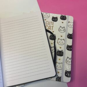 Libreta Tapa Dura Gatito sin Espiral - Imagen 3