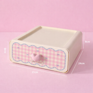 Cajón Blanco Kawaii de Escritorio