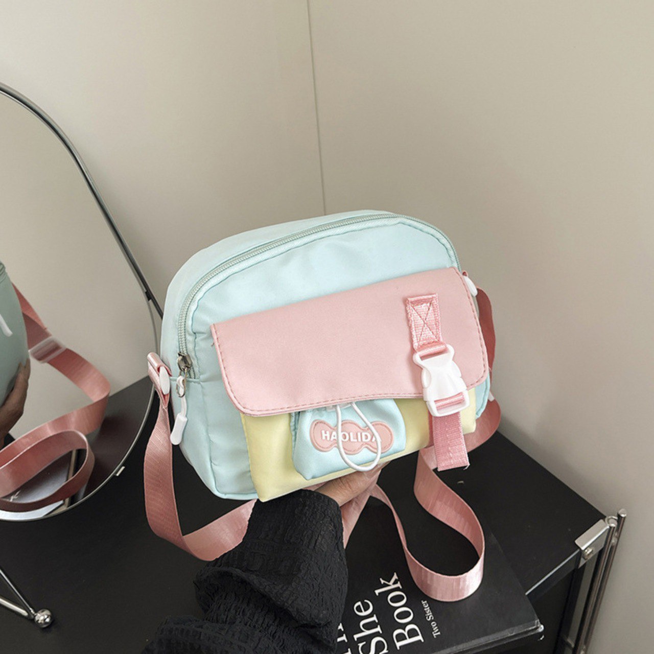 Bolso Cruzado Color Pastel 4 Bolso Cruzado Color Pastel - Imagen 4