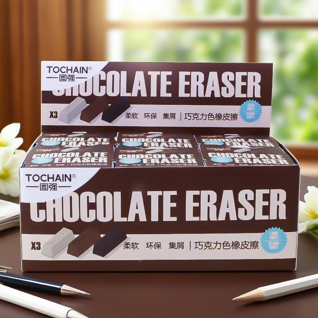 Goma de Borrar Mini Chocolate – Set 3 Piezas