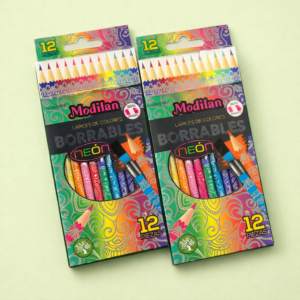 Lápices de Colores Neón  Set 12 Piezas