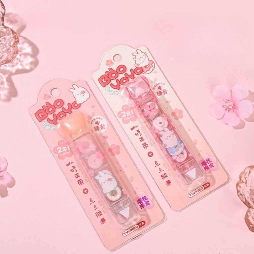 Corrector + Pegamento Diseño Conejo Kawaii