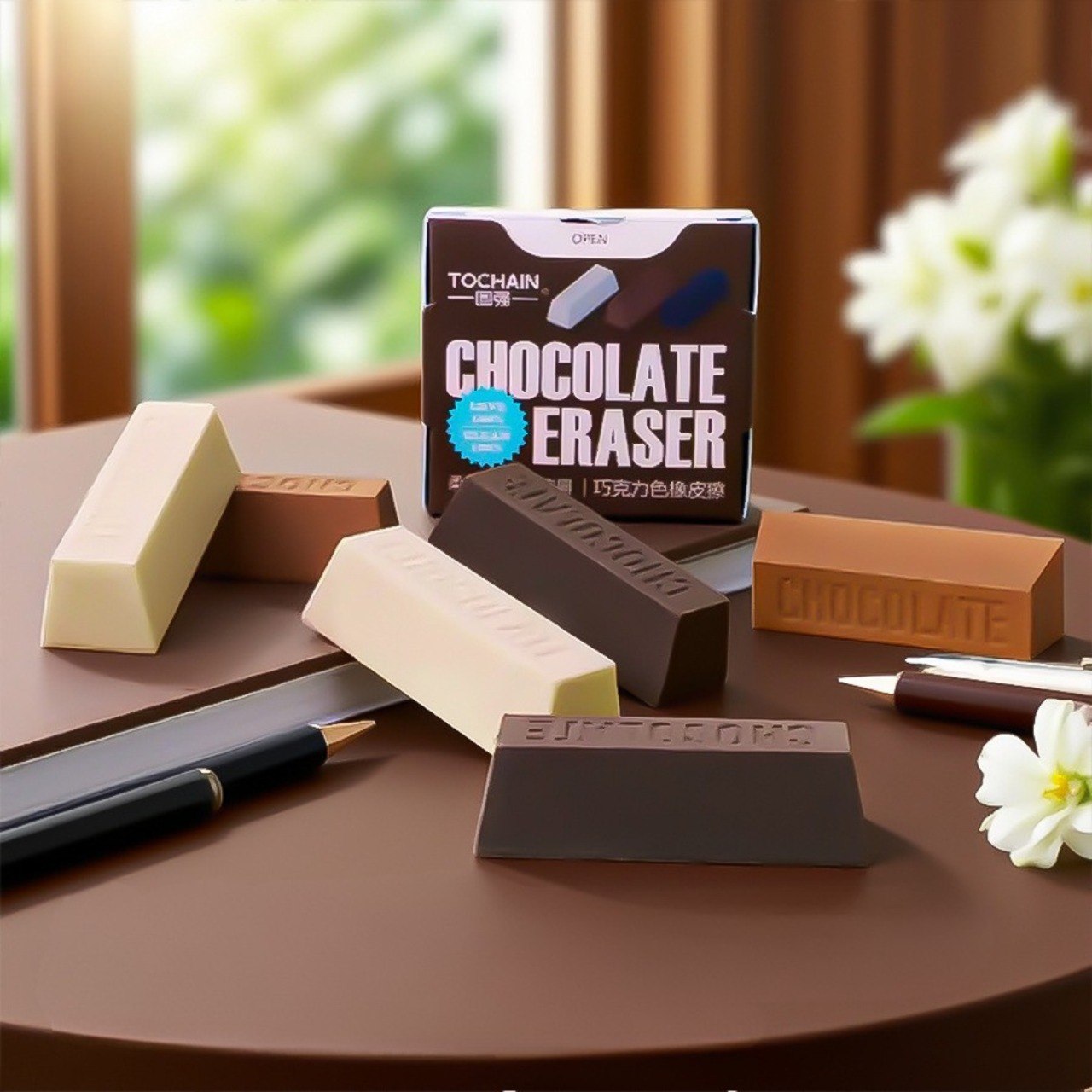 Goma de Borrar Mini Chocolate – Set 3 Piezas 4 Goma de Borrar Mini Chocolate – Set 3 Piezas - Imagen 4