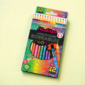 Lápices de Colores Neón  Set 12 Piezas - Imagen 2