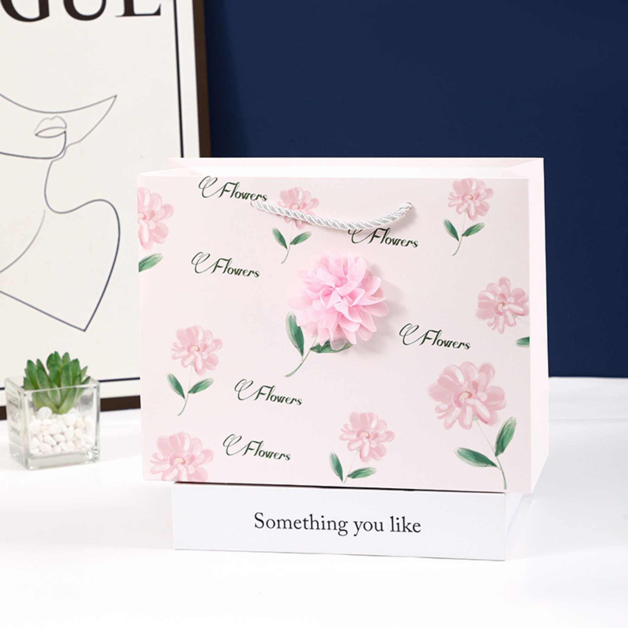 Bolsas de Regalo Grandes Flores y Corazones 4 Bolsas de Regalo Grandes Flores y Corazones - Imagen 4