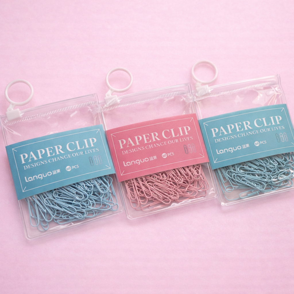 Set de Clips Metálicos 60 Piezas