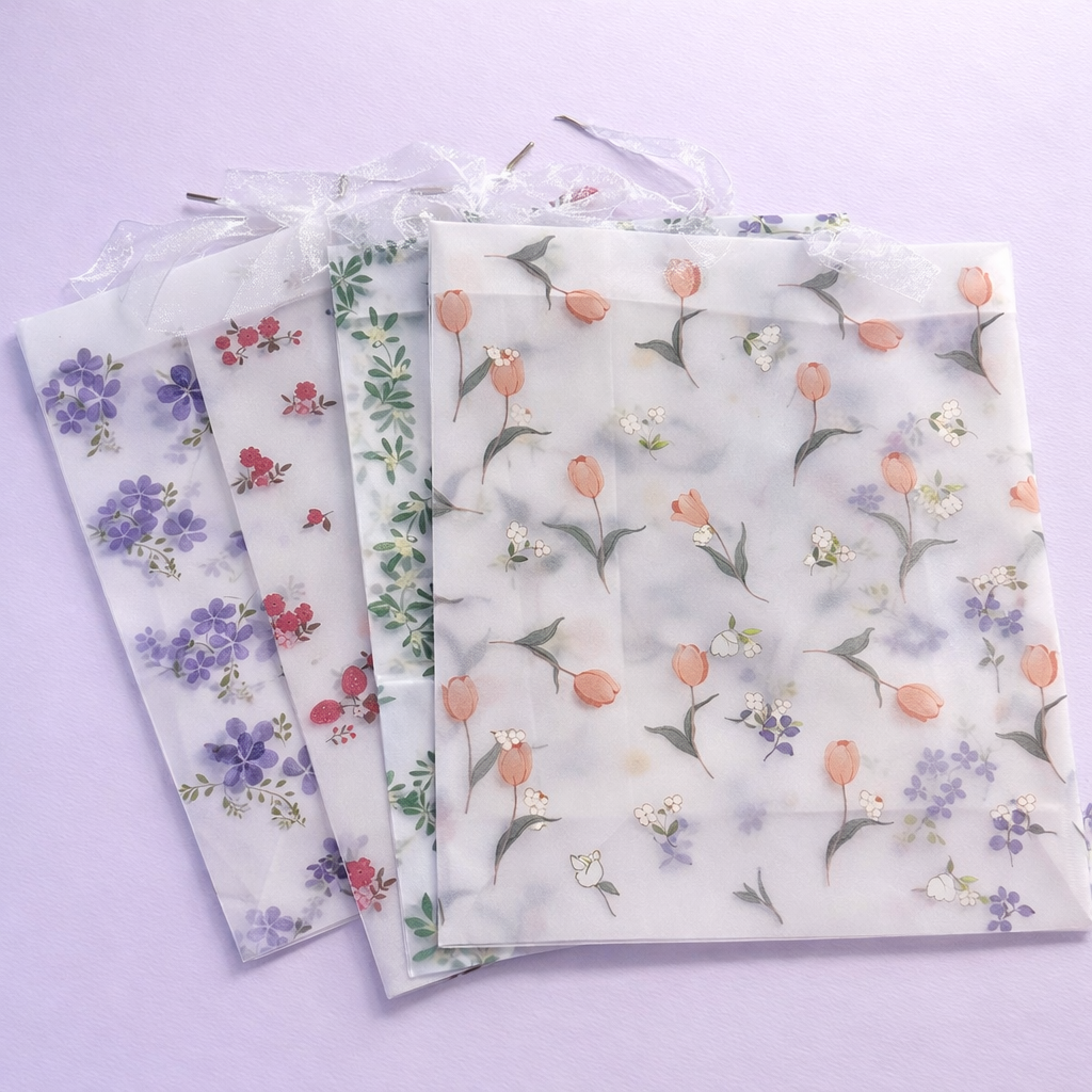 Bolsa de Regalo Transparente de Flores