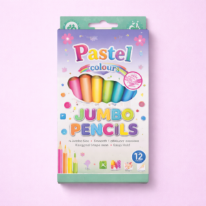 Lápices de Colores Pastel Jumbo – Set 12 Piezas - Imagen 2