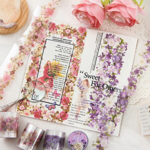 Washi Tape Transparente de Flores - Imagen 3