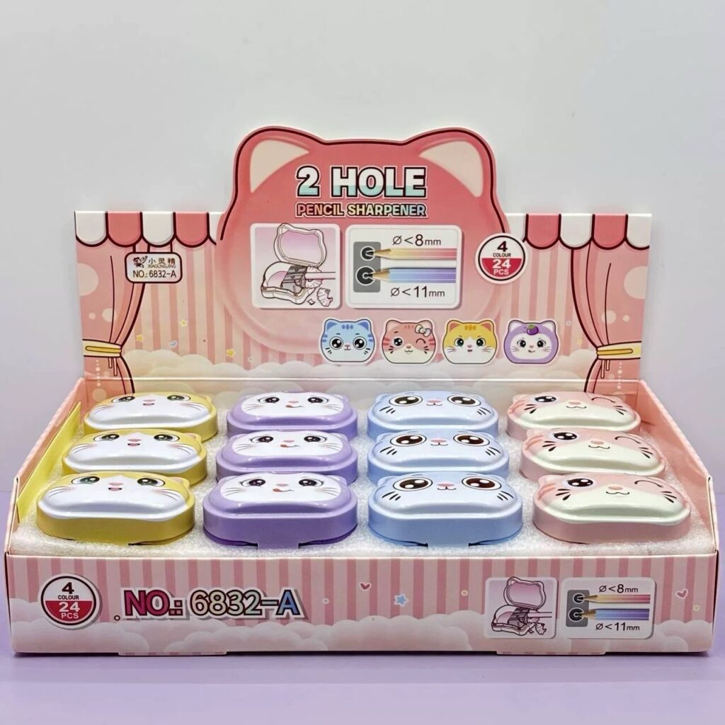 Sacapuntas con Depósito gatitos Kawaii