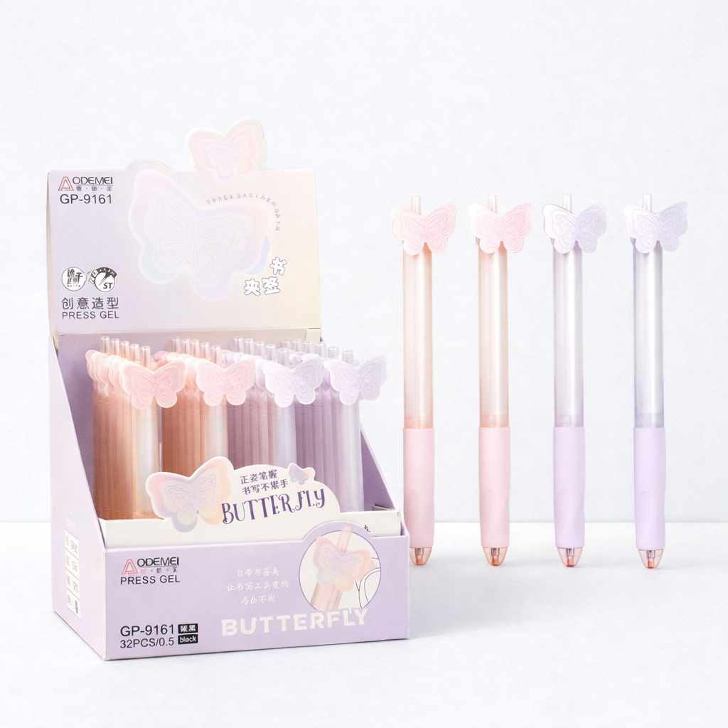 Lápiz Tinta Gel Figura Mariposa 2 Lápiz Tinta Gel Figura Mariposa - Imagen 2