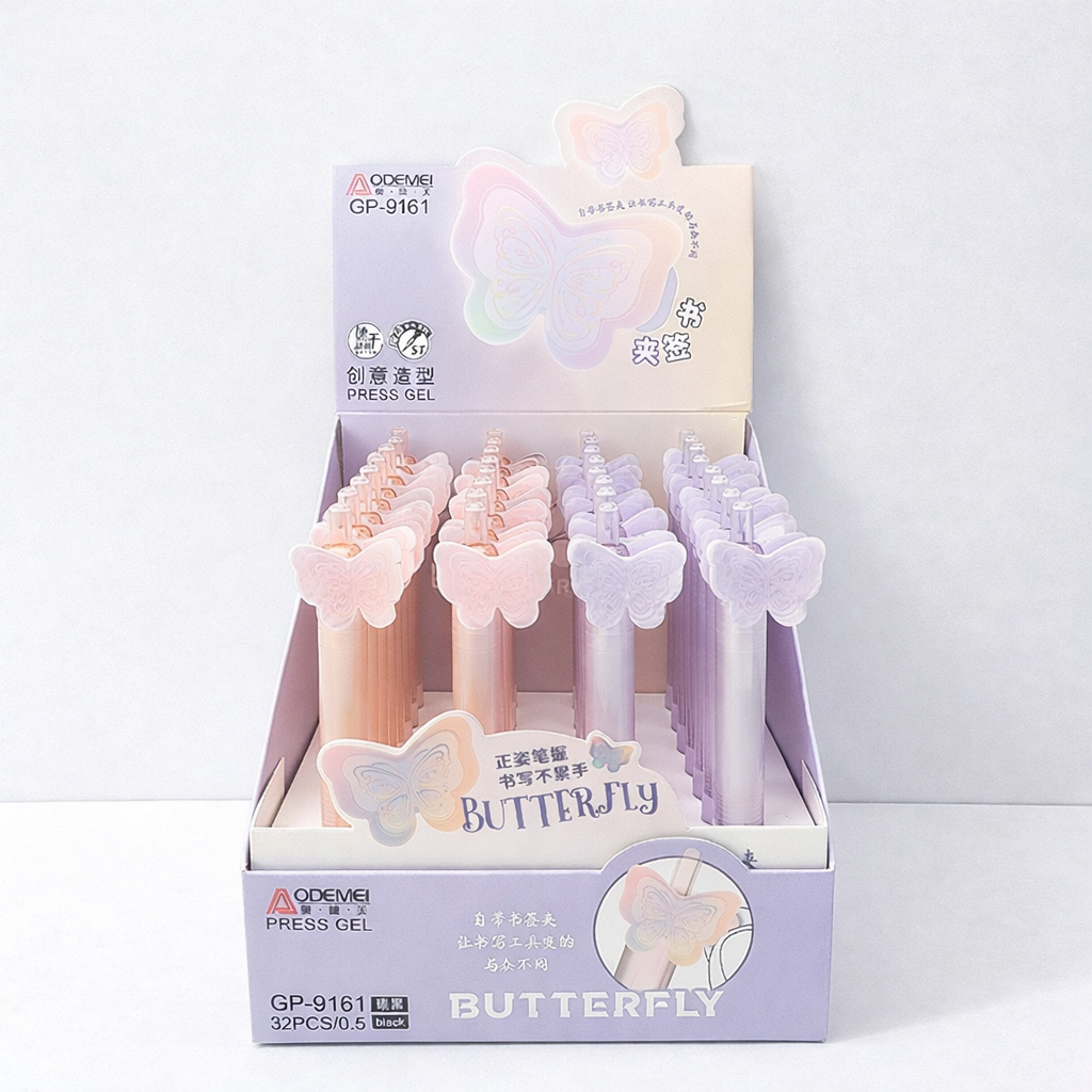 Lápiz Tinta Gel Figura Mariposa 1 Lápiz Tinta Gel Figura Mariposa