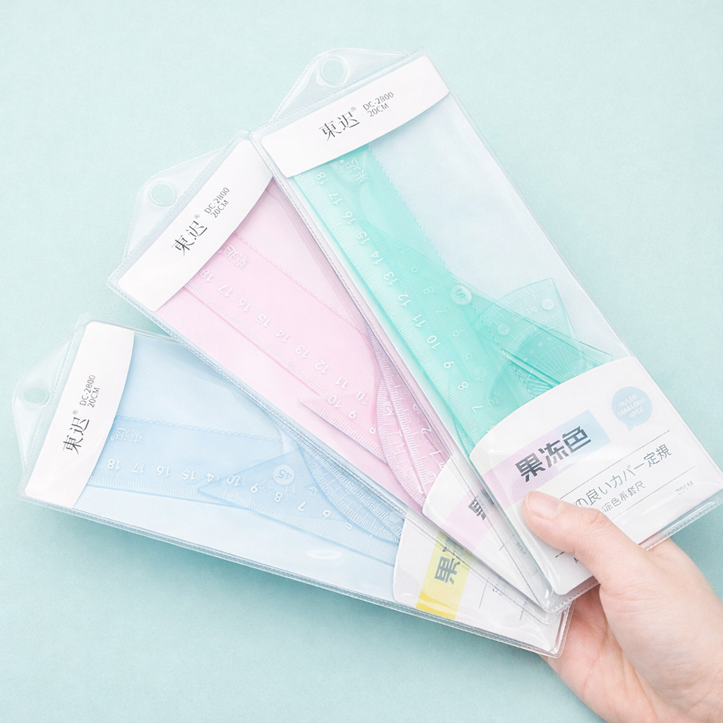 Set de Regla Color Pastel 4 Piezas 4 Set de Regla Color Pastel 4 Piezas - Imagen 4