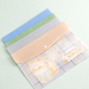 Bolsa Cremallera Transparente Gatito