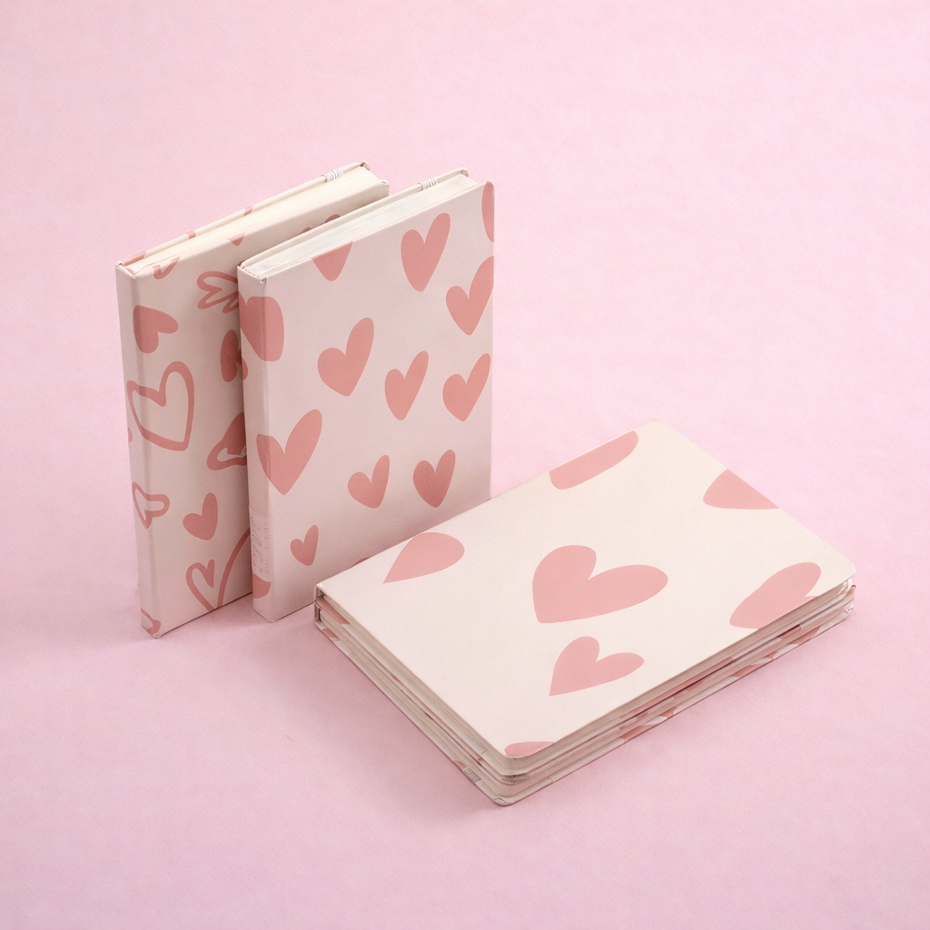 Libreta Lisa de Corazones