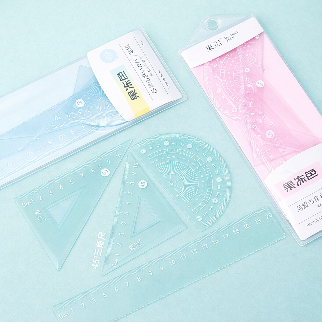 Set de Regla Color Pastel 4 Piezas 3 Set de Regla Color Pastel 4 Piezas - Imagen 3