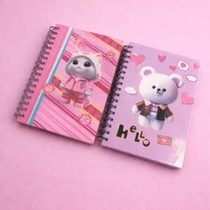 Libreta con Línea Kawaii Osito y Gatito - Imagen 5