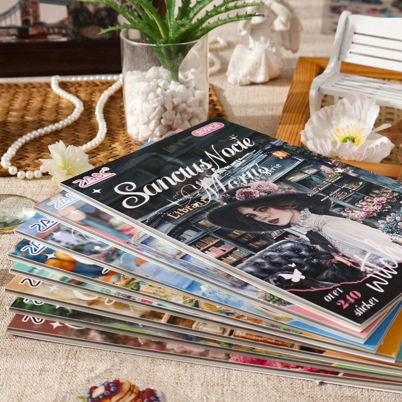 Libreta de Stickers Dama Vintage 20 Pcs 4 Libreta de Stickers Dama Vintage 20 Pcs - Imagen 4