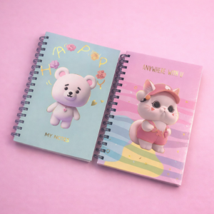 Libreta con Línea Kawaii Osito y Gatito - Imagen 4