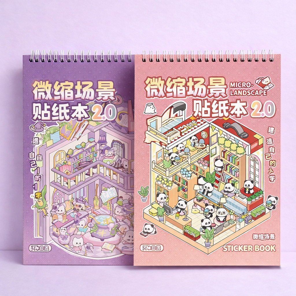 Libreta Set Stickers Escenario Grande