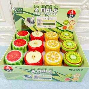 Sacapuntas con Depósito Diseño Fruta