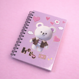 Libreta con Línea Kawaii Osito y Gatito - Imagen 3