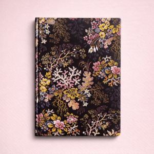 Libreta negra Lineal Tapa Dura flores - Imagen 4