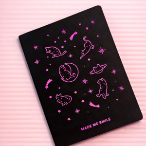 Libreta de Hojas Negra holo mediana - Imagen 4