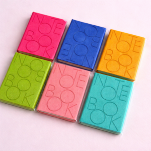 Mini Libreta Lineal Texturizada Neón