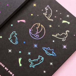 Libreta de Hojas Negra holo mediana - Imagen 5