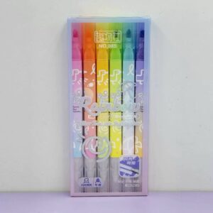 Destacador Glitter Borrable  6 Pcs - Imagen 3