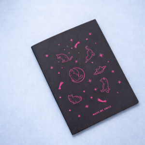 Libreta de Hojas Negras Gatuna