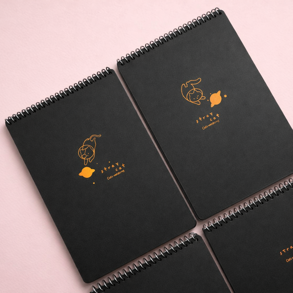 Libreta de Hojas Negras Argollada