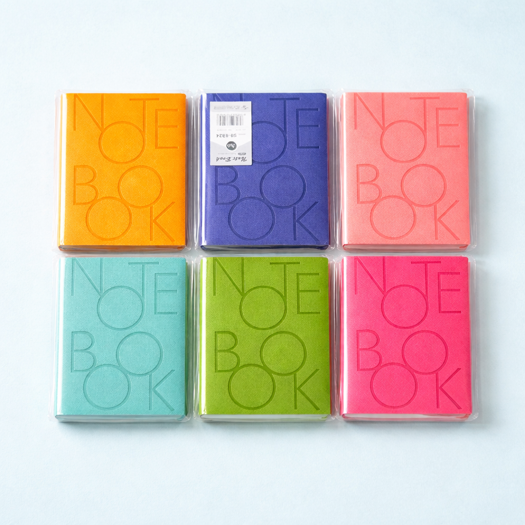 Libreta lineal texturizada Neon