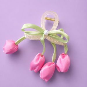 Pinche Transparente con Figura de Tulipán - Imagen 3