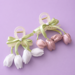 Pinche Transparente con Figura de Tulipán - Imagen 6