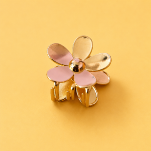 Set de 2 Mini Pinches Flor Dorad